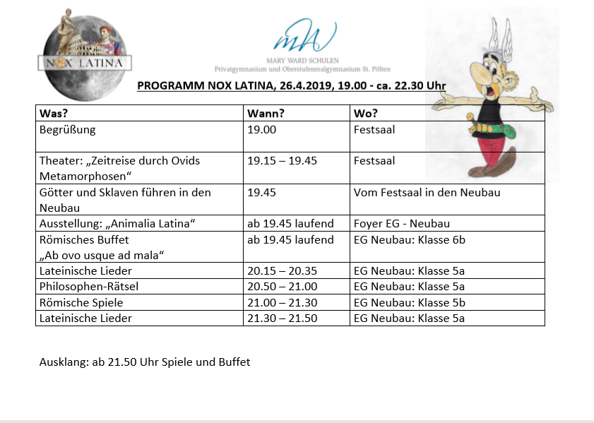 Programm Nox latina