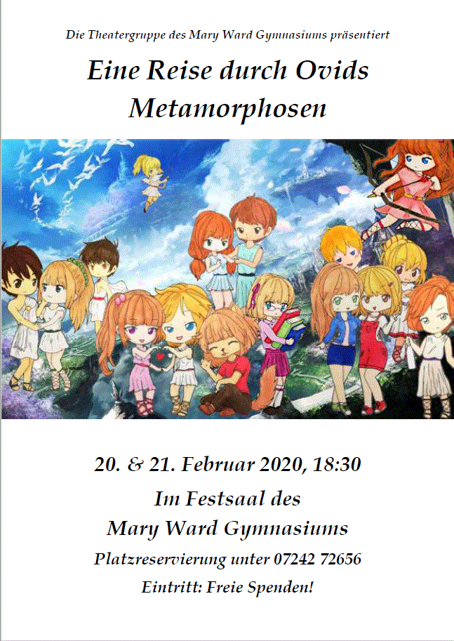 Ankündigung Ovids Metamorphosen