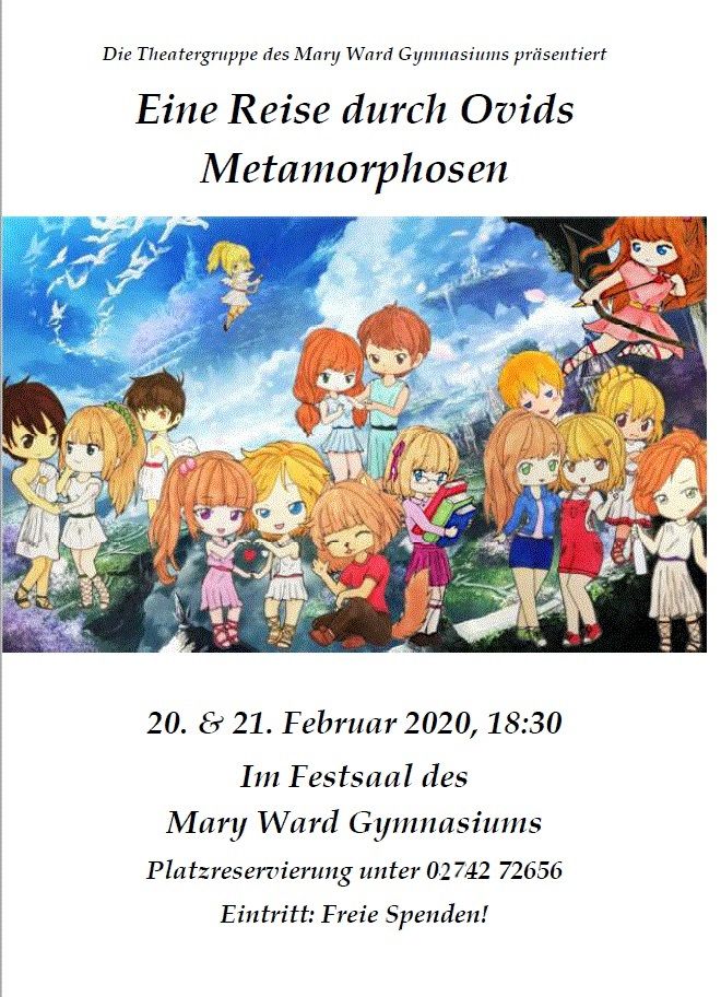 Ankündigung Ovids Metamorphosen